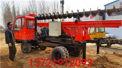 履带式螺旋打桩机 多功能光伏发电站打桩机 旋转底盘螺旋打桩机