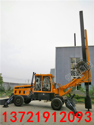 轮式旋挖打桩机  伸缩杆旋挖打桩机价格 小型旋挖钻机