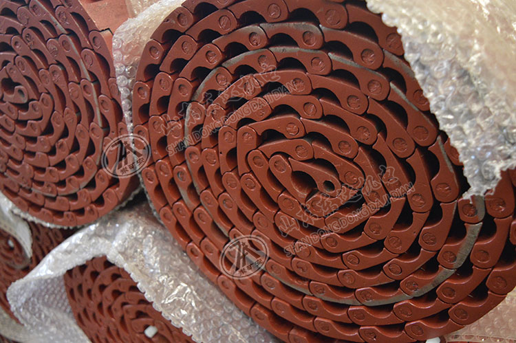 800*5040锰钢甲带给煤机用 甲片尼龙穿条串成