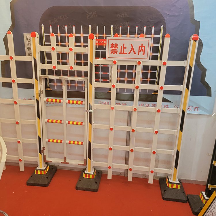 煤矿井下用反光密闭栅栏 废旧巷道钉固式反光栅栏