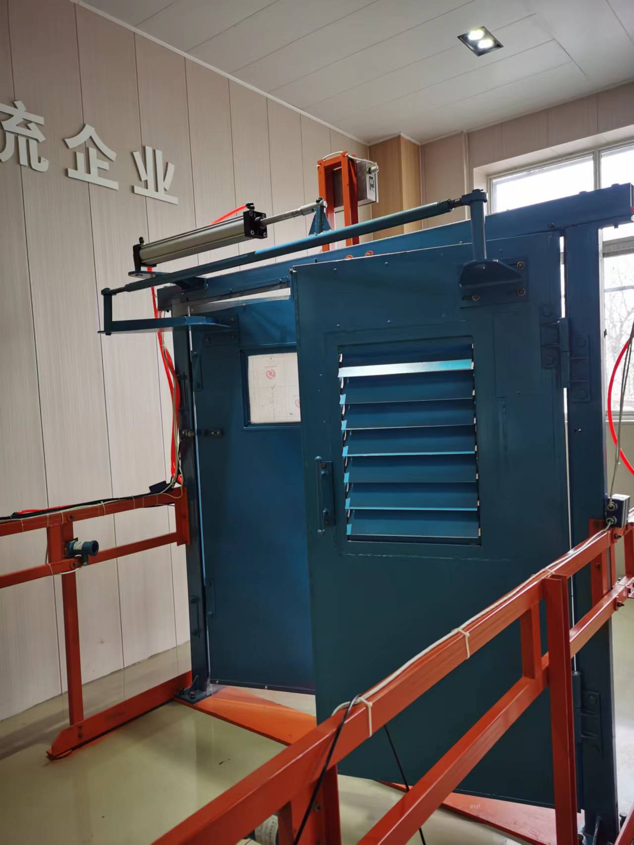 红外感应电控气动自动风门 电动气控型无压风门