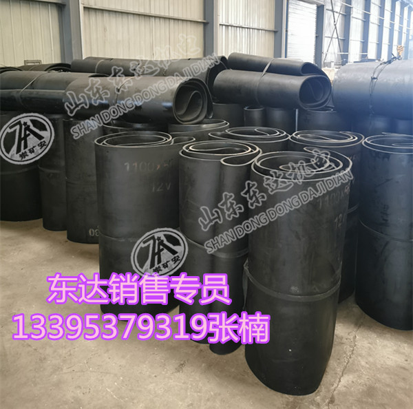 gld800给煤机防跑偏皮带 环形阻燃输送带厂家