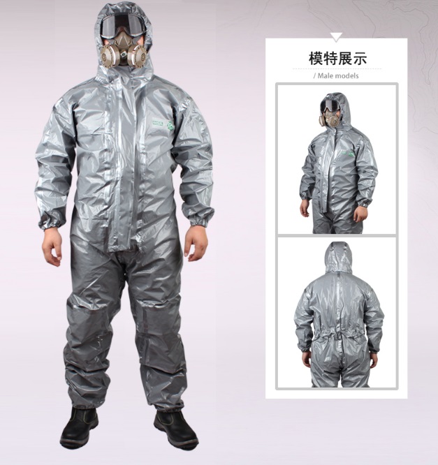 MSA梅思安连体连帽化学防护服CPS600