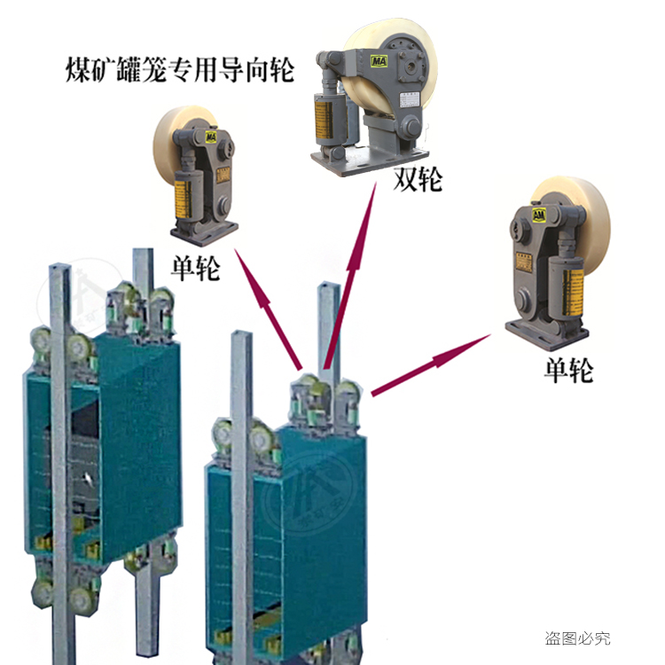 L35​滚轮罐耳 罐笼缓冲器，导心轮，缓冲轮
