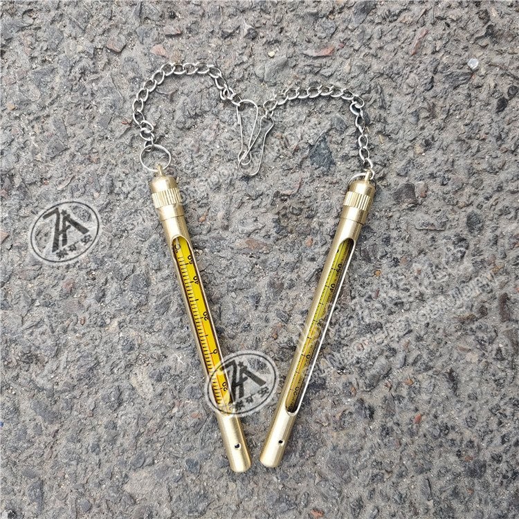 矿用温度计 便携式煤矿用金属套温度计 铜套铜管温度计