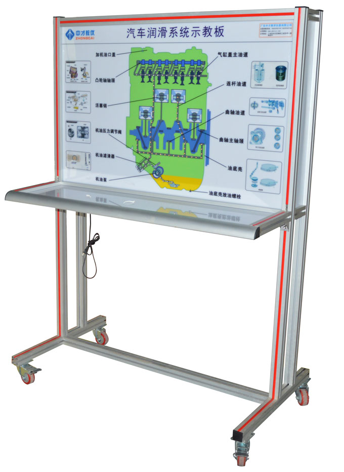 汽修教学设备厂商 汽车发动机润滑系统示教板