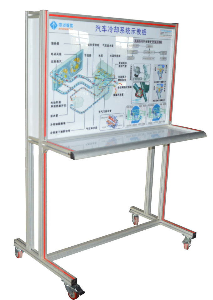 汽修教学设备制造厂商 汽车发动机冷却系统示教板