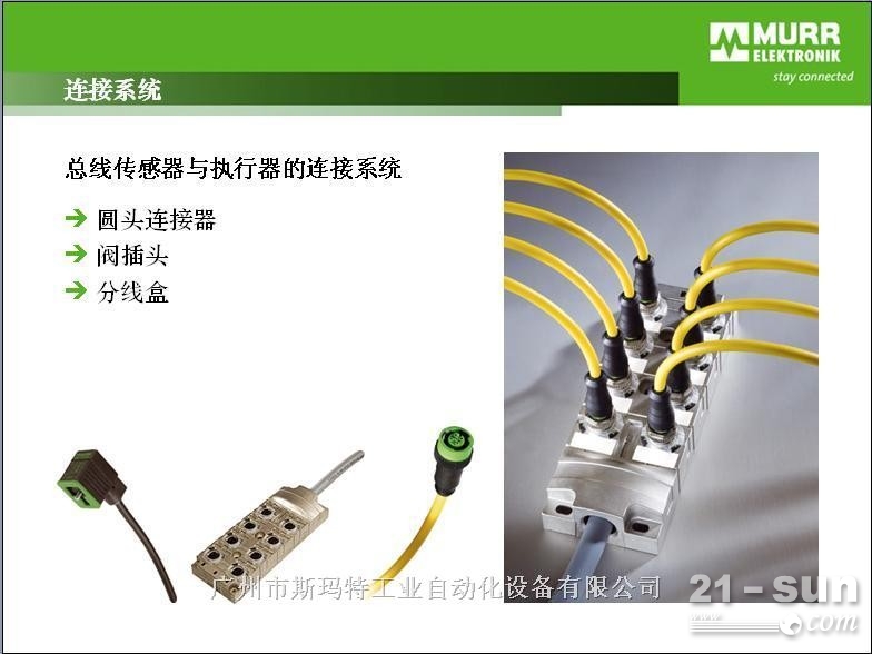 原装进口德国MURR圆头连接器/阀插头/分线盒