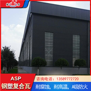 山东乳山防腐钢塑瓦 塑料彩钢板 覆膜防腐板降噪抗腐蚀