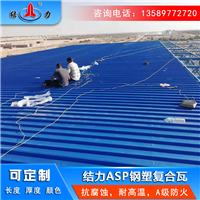 覆膜彩色钢板 河南新乡钢塑纤维瓦 蓝色防火防腐瓦使用寿命长