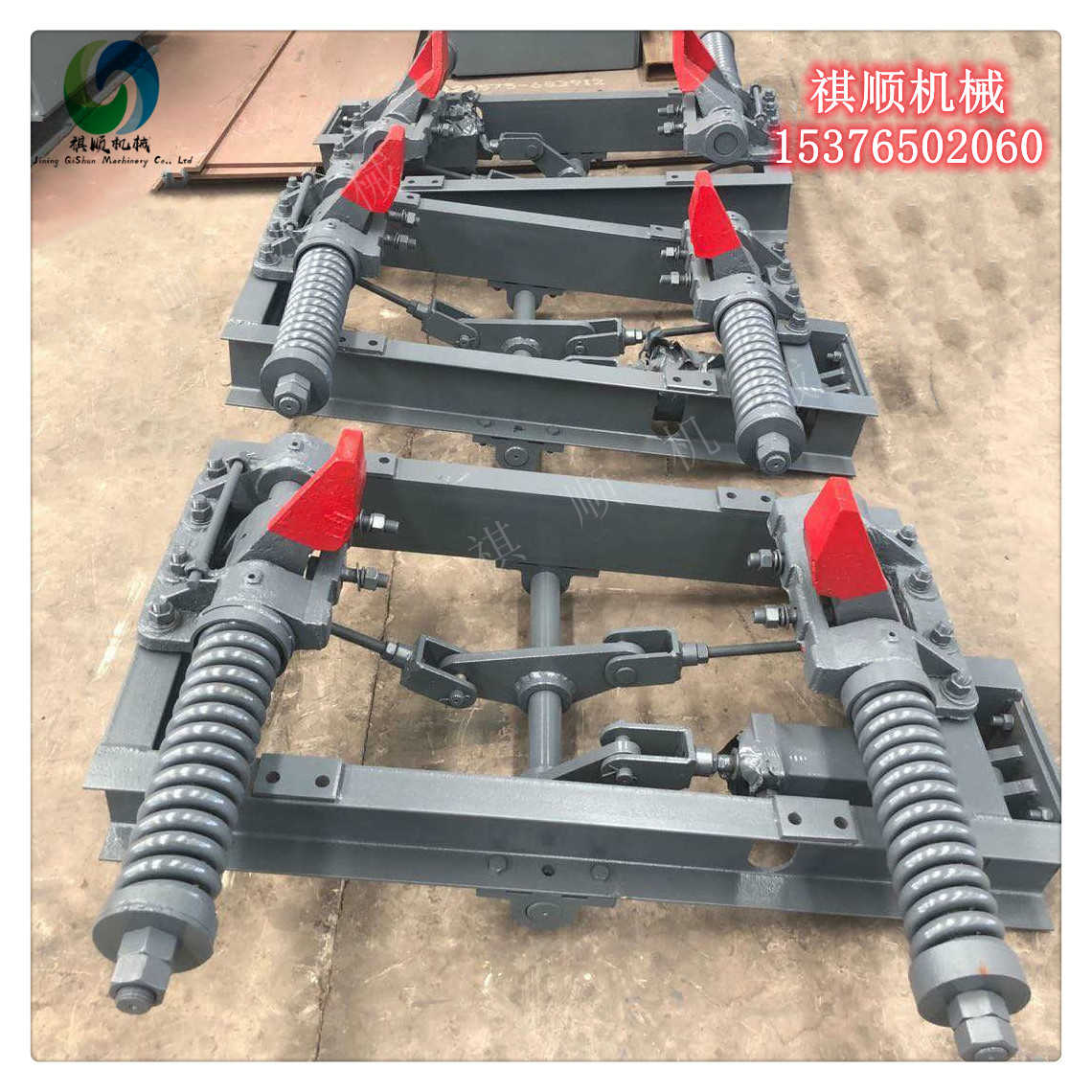 QZC6煤矿双向阻车器 抱轨式气动阻车器定位停车