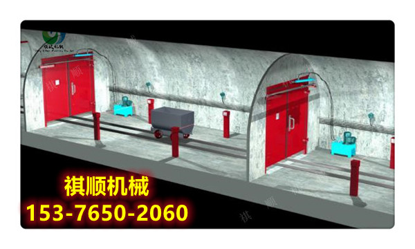 矿用无压风门带风窗 全自动红外控制风门