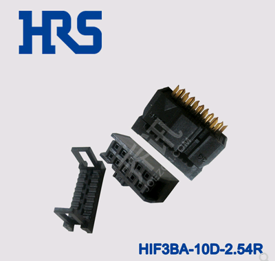 HRS刺破式插头HIF3BA-10D-2.54R矩形10芯