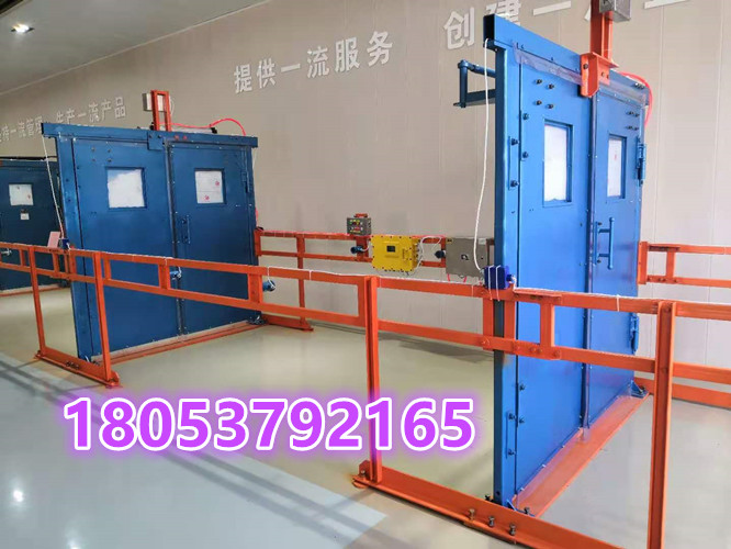 推拉式无压风门 手动无压风门外形图