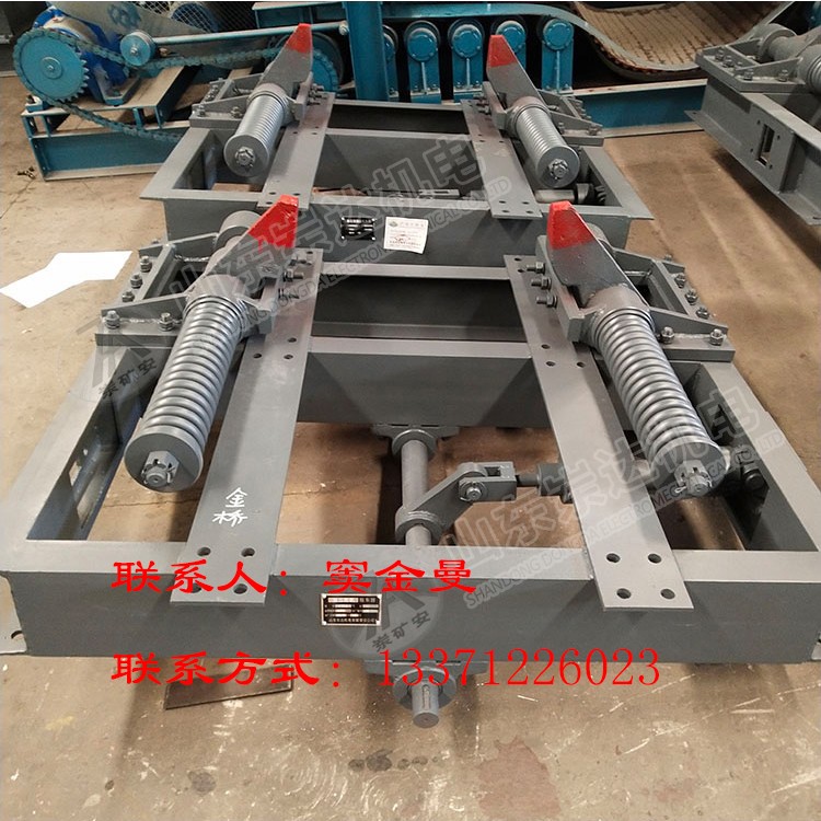 QZCS6气动阻车器 气动双轨阻车器 气动抱轨式阻车机价格