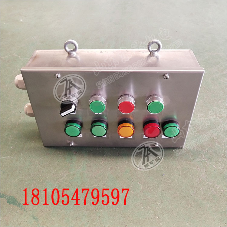AH0.6/12本安型按钮箱 防爆多功能按钮盒不锈钢外壳