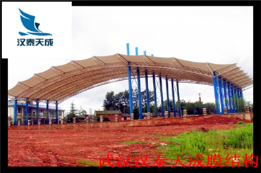 石首体育馆钢膜结构 遮阳棚维修 石首充电桩膜结构设计施工