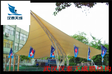 天门膜结构工程 汽车雨棚膜结构 天门索膜结构维修