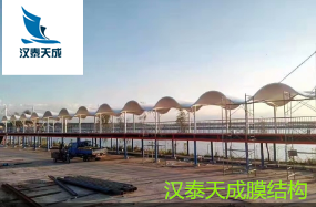 宜昌膜结构景观棚建造 宜昌充电桩汽车停车棚膜结构遮阳棚设计