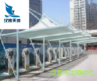湖北供应电瓶车遮阳棚 孝感膜结构自行车棚遮阳防雨设施