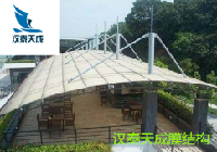 湖北膜结构充电桩遮阳棚施工单位 襄阳单位张拉膜车棚景观棚生产