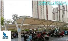 湖北大型膜结构厂家 松滋汽车遮阳棚张拉膜结构 看台膜结构维修