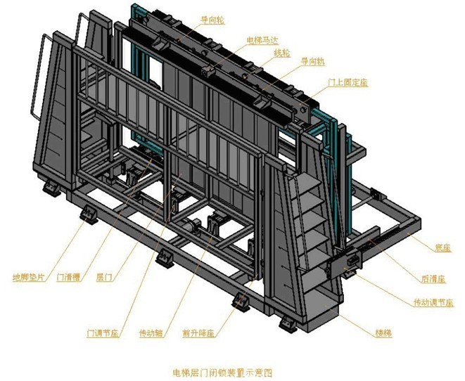 电梯层门门锁性能试验装置 电梯层门性能检测设备