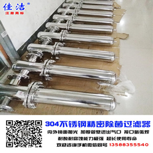 空气过滤器 不锈钢空气蒸汽除菌过滤器 304/316L