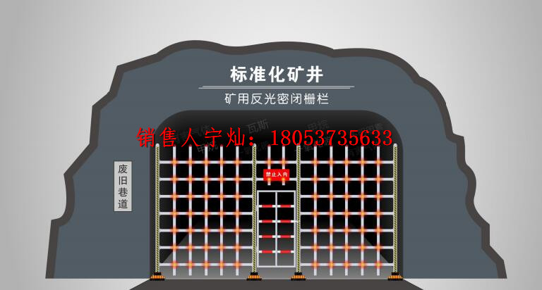 厂家供应煤矿井下专用反光密闭栅栏