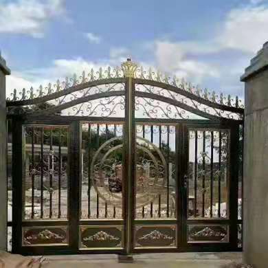 四川德阳彩色不锈钢大门栏杆扶手