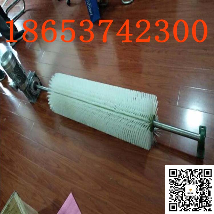 水泥厂皮带机清扫器带宽1200电动清扫器 尼龙滚刷清扫器