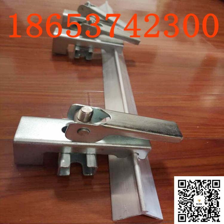 挡煤皮子卡子 防溢裙板夹持器角铝代替角钢 安装牢固