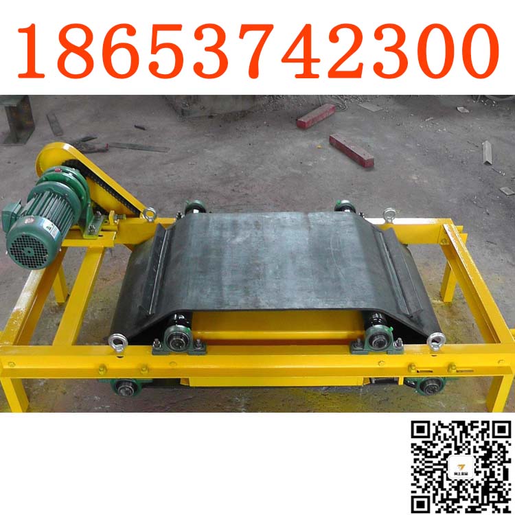 除铁器卸铁皮带吸附物料杂质 橡胶除铁器环形皮带输送带