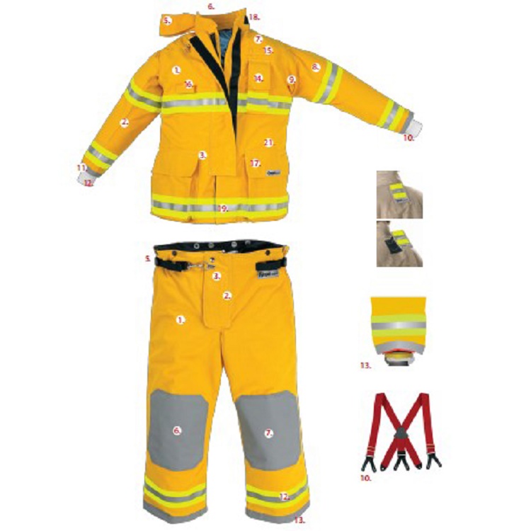 雷克兰Attack美标消防战斗服阻燃面料符合NFPA标准