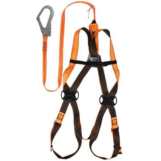 代尔塔506101单腿吸震绳套装安全带减震带长度