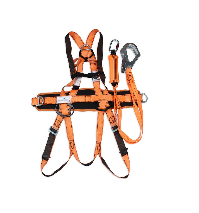 代尔塔506102全身式安全带双腿吸震绳坠落防护套装