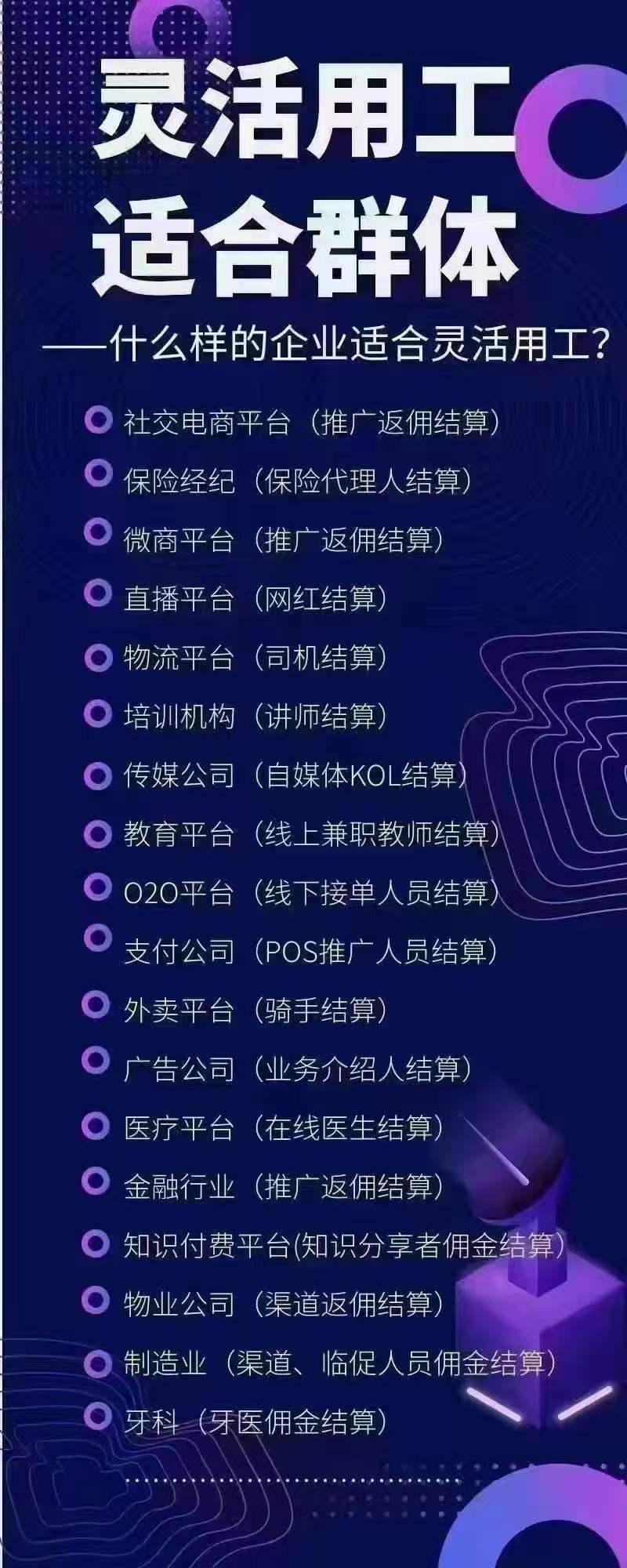 哪些行业和个人能用灵活用工平台解决个税和社保问题？