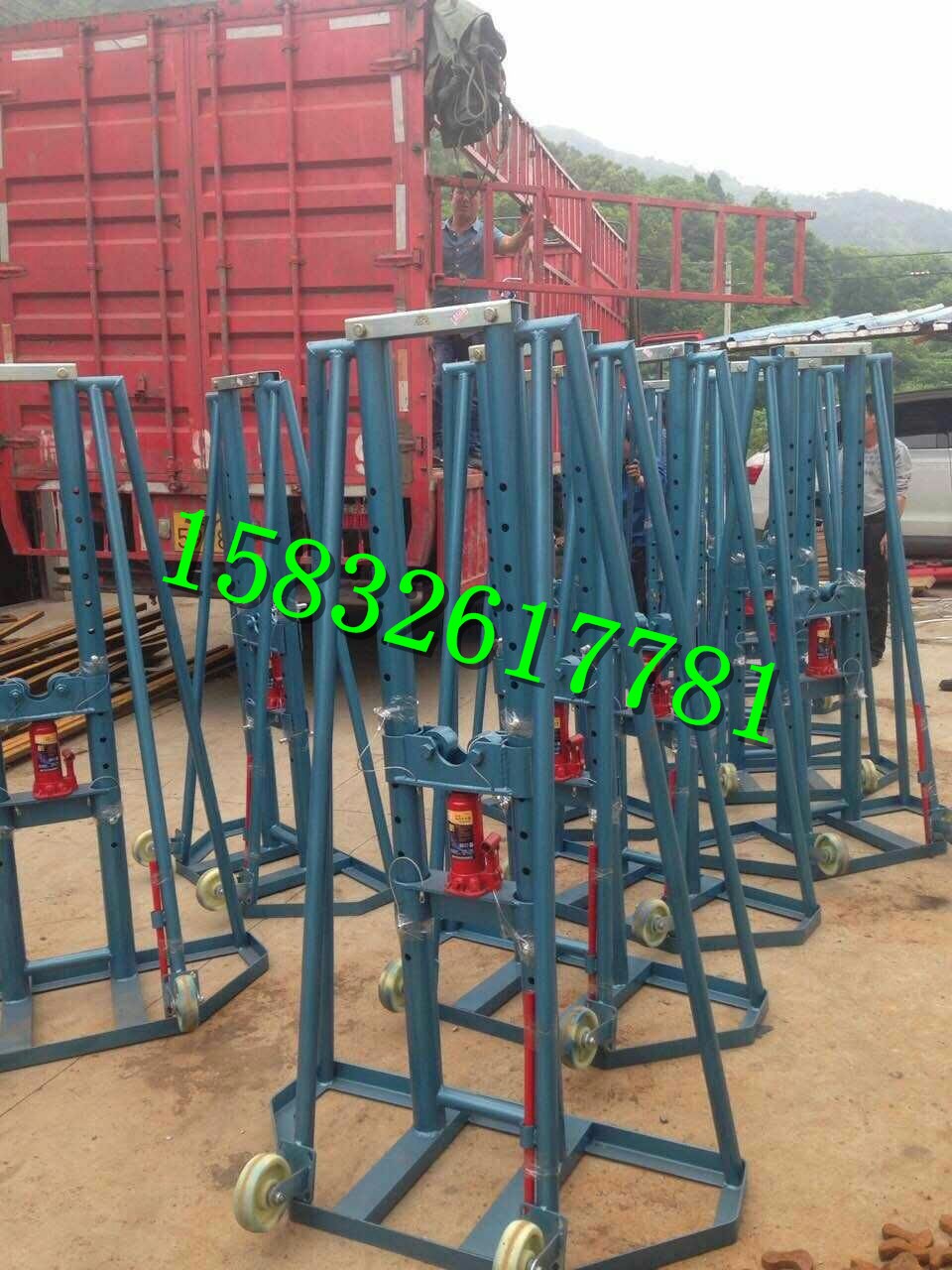 轨道式放线架 线路施工用便携式放线架