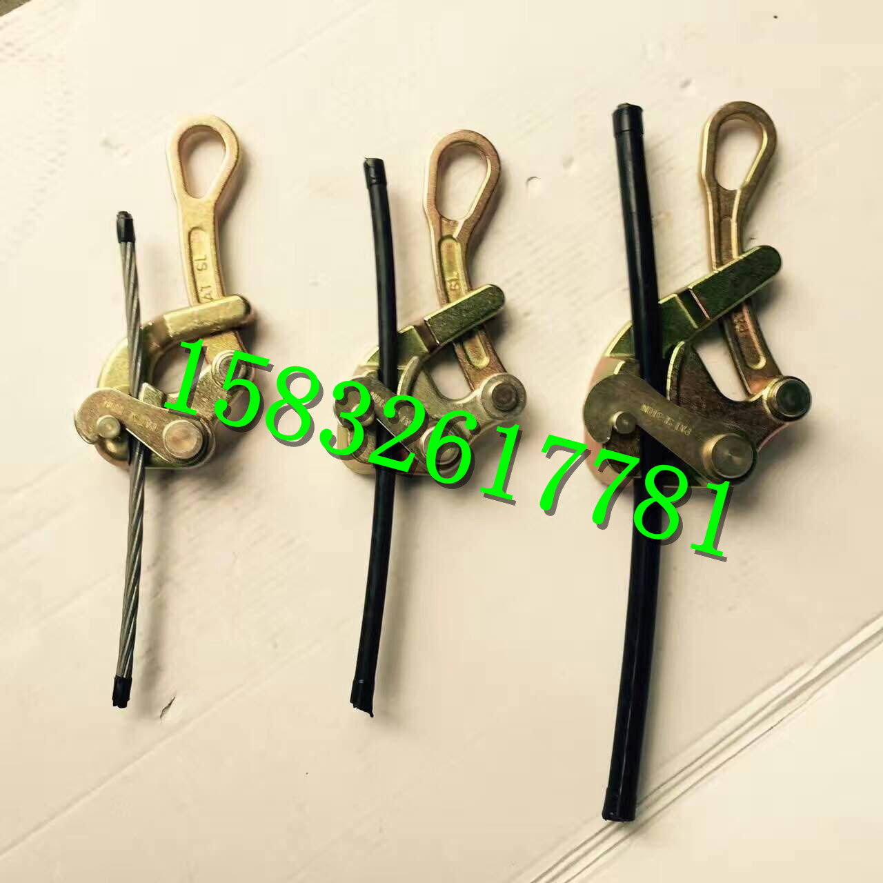 铝合金导线卡线器,钢丝卡线器,防片夹线器,夹头卡线器