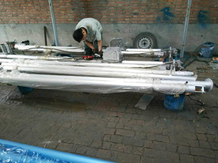 100管铝镁合金立杆机 三角扒杆 抱杆 起杆器