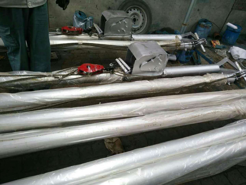 供应铝合金立杆机，10-15米线杆用