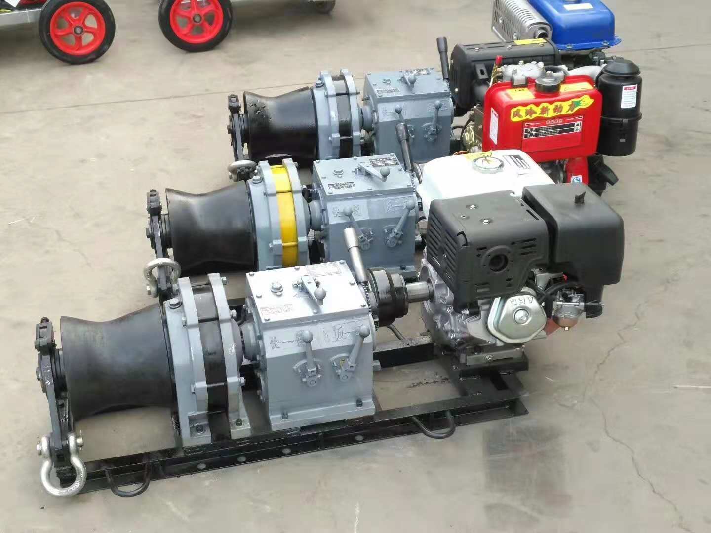 真正的快速绞磨机 双变速进口机动绞磨 手拉柴油绞磨