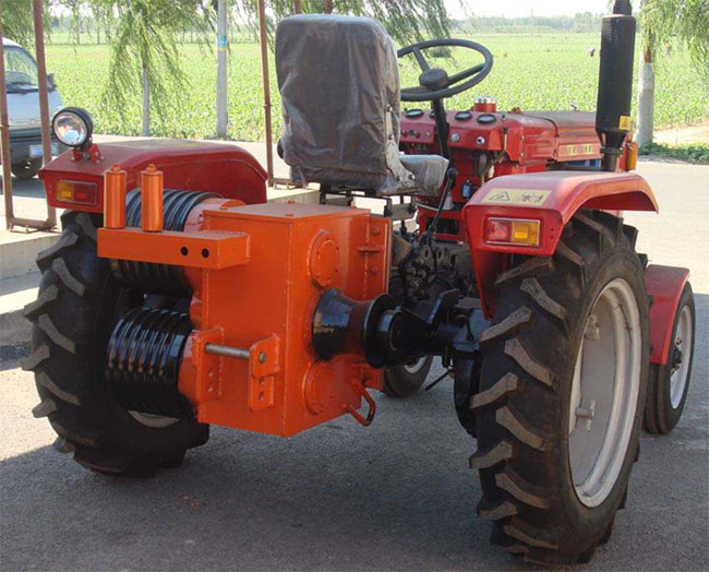 280型拖拉机绞磨机 28马力拖拉机牵引机 3吨拖车