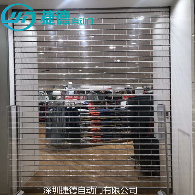 铁力市水晶卷帘门透光性好，即防盗又能展示商品
