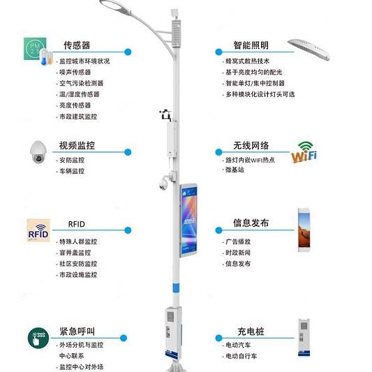 5G设备智慧灯杆上门安装