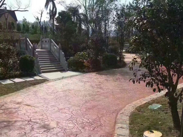 烟台市栖霞市压花地坪艺术压模地坪包施工