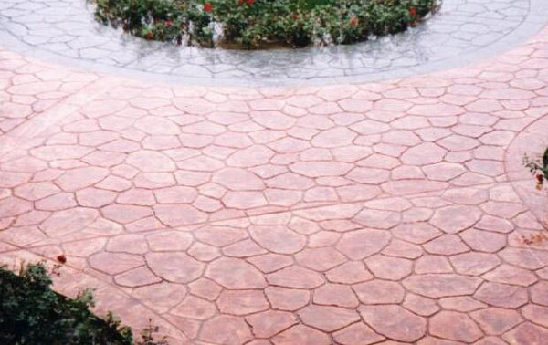 聊城市临清市艺术压纹地坪彩色混凝土压花地坪